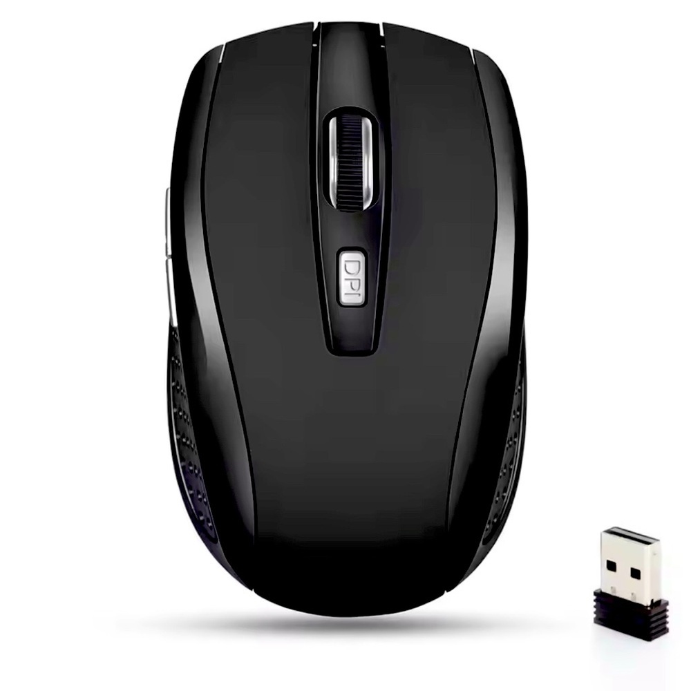 Wireless Mouse - 2.4G for PC/Laptops- NWT - Black